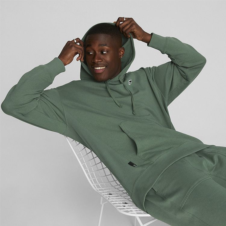 Puma Downtown Hoodie 'Green' 537750-25 sold by KicksCrew product image thumbnail 3