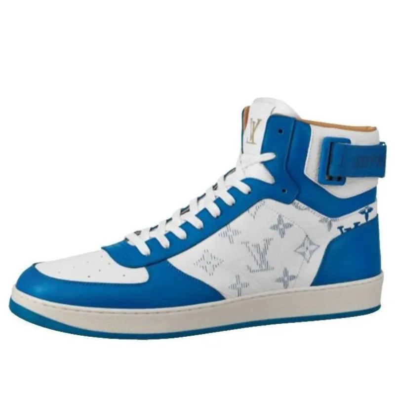LOUIS VUITTON Rivoli Sneakers 'White Blue' 1A5ER1 sold by KicksCrew