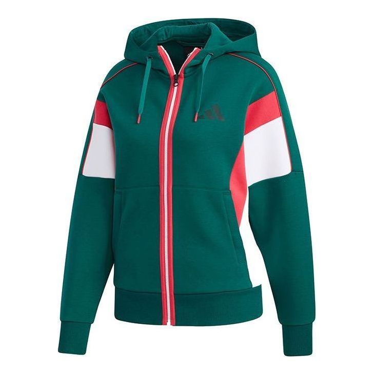 (WMNS) Adidas Urban DK Jackets 'Green White Red' GM1463 sold by KicksCrew