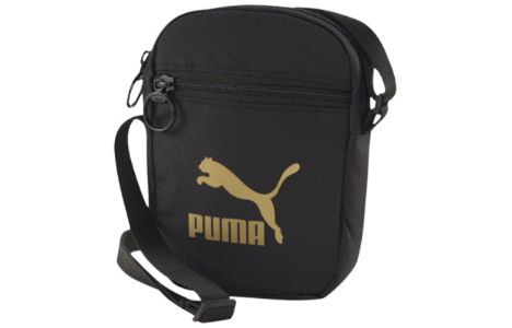 Puma Originals Portable Shoulder Bag 'Black Gold' 076927-01 sold by KicksCrew