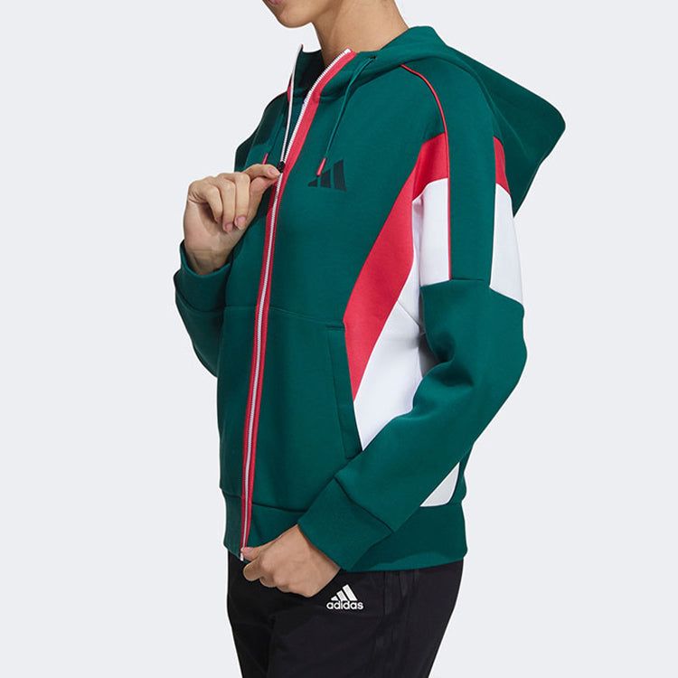 (WMNS) Adidas Urban DK Jackets 'Green White Red' GM1463 sold by KicksCrew product image thumbnail 3