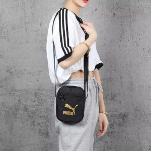 Puma Originals Portable Shoulder Bag 'Black Gold' 076927-01 sold by KicksCrew