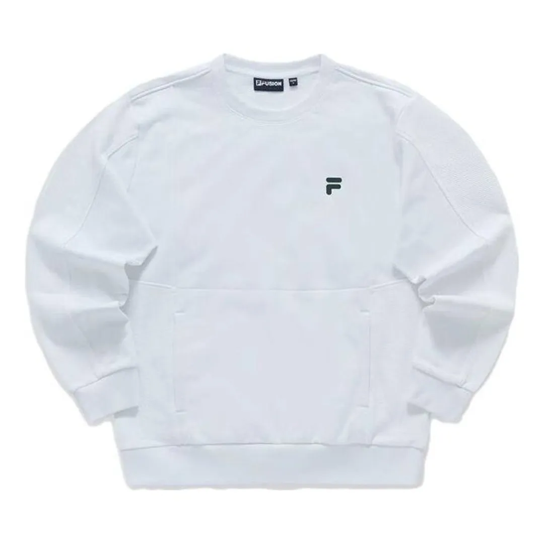 FILA FUSION Graphic Sweater 'Teal Black' T11M341213F-WT sold by KicksCrew