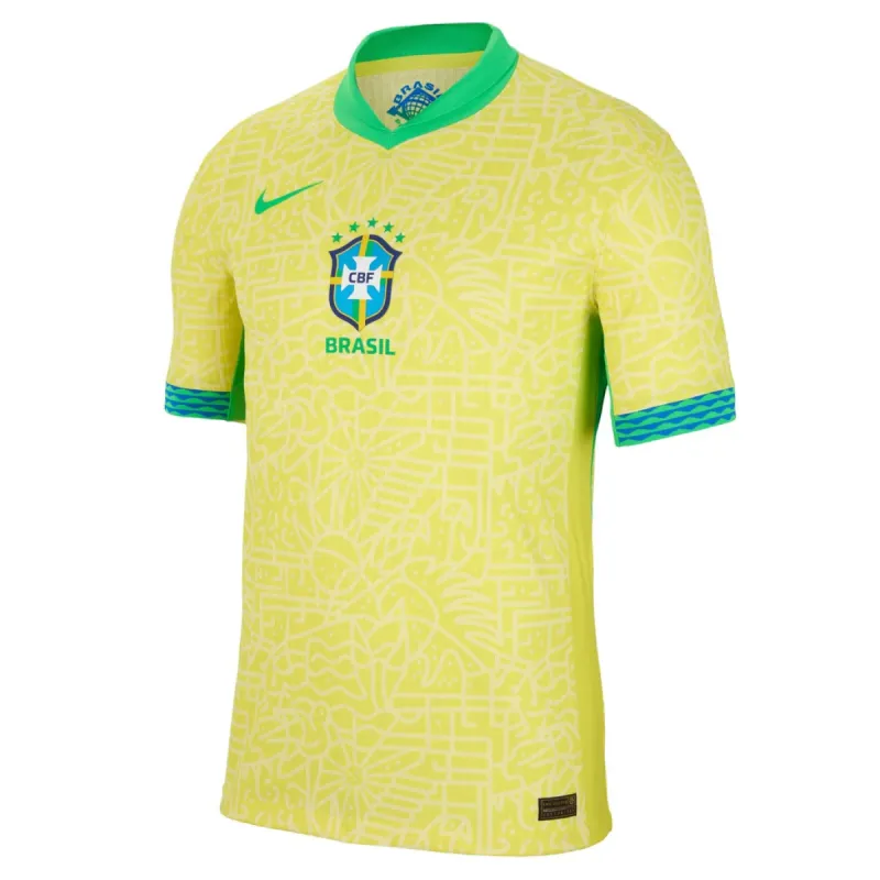 Nike Brazil 24 Match Home Authentic Soccer Jersey 'Yellow' FJ4270-706 sold by KicksCrew