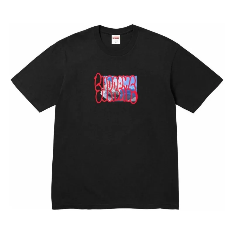 Supreme Payment T-Shirt 'Black Red' SUP-FW23-249 sold by KicksCrew
