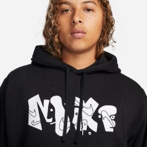 Nike Club Fleece Graphic Pullover Hoodie 'Black' DQ4653-010 sold by KicksCrew