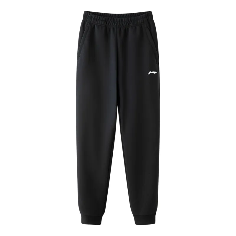 Li-Ning Logo Joggers Sweatpants 'Black' AKLT619-1 sold by KicksCrew