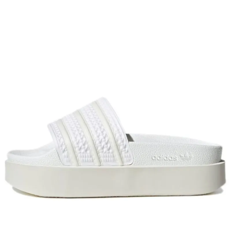 (WMNS)Adidas Adilette Bonega Slides 'Triple White' GY0886 sold by KicksCrew