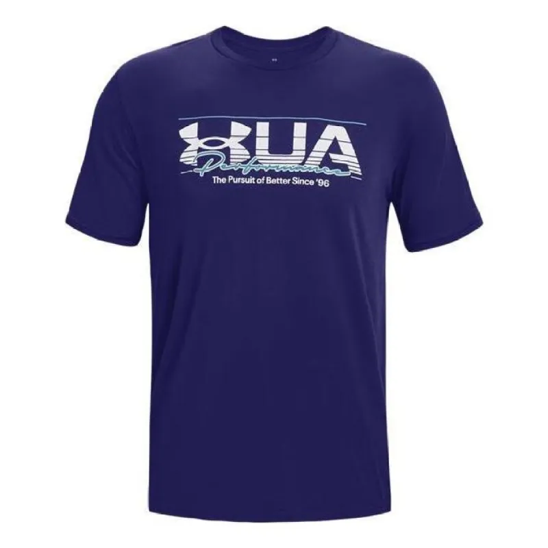 Under Armour Rush Seamless Legacy Tee 'Dark Blue' 1376781