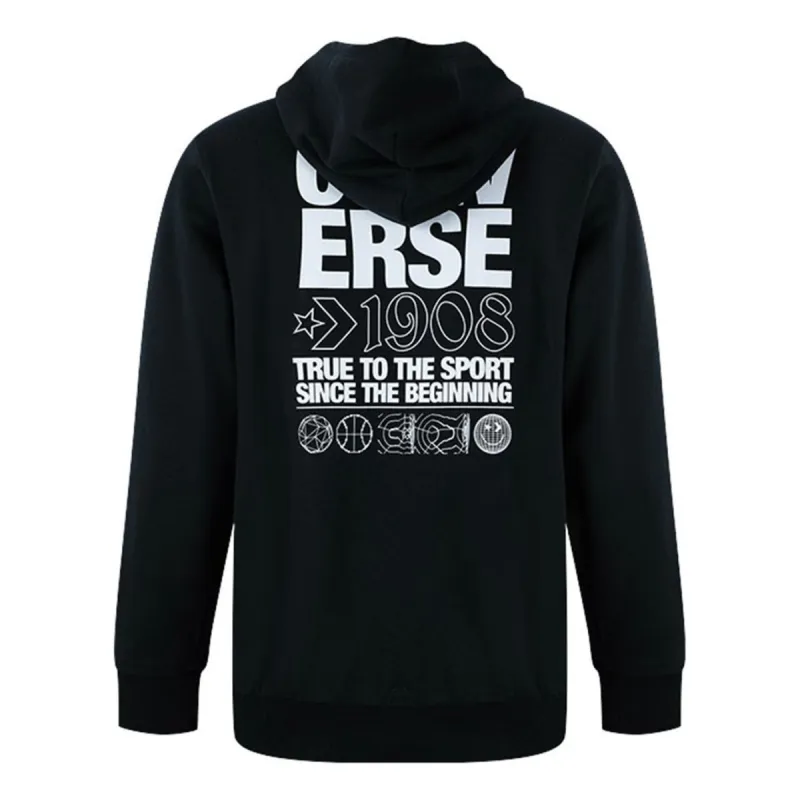 Converse Court Graphic Hoodie 'Black' 10021131-A01 sold by KicksCrew