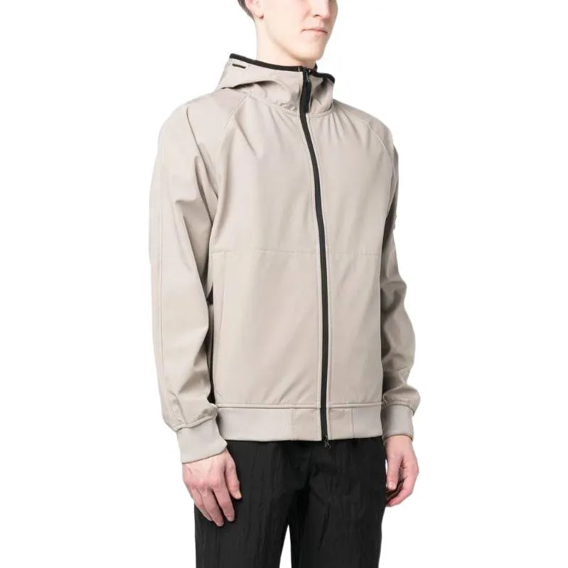 STONE ISLAND Light Soft Shell-R Hooded Jacket 'Dove Grey' 781540927-V0092 sold by KicksCrew product image thumbnail 3