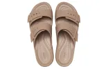 (WMNS) Crocs Brooklyn Sandal Low Wedge 'Latte' 207431-2Q9 sold by KicksCrew