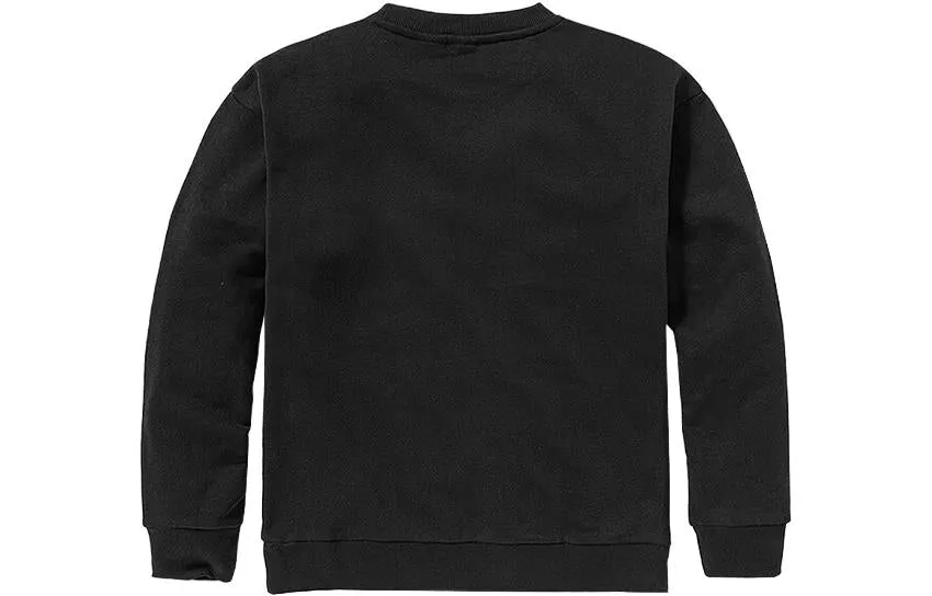 (WMNS) Timberland Logo Texture Crew Sweater 'Black' A6HV5-001 sold by KicksCrew product image thumbnail 2