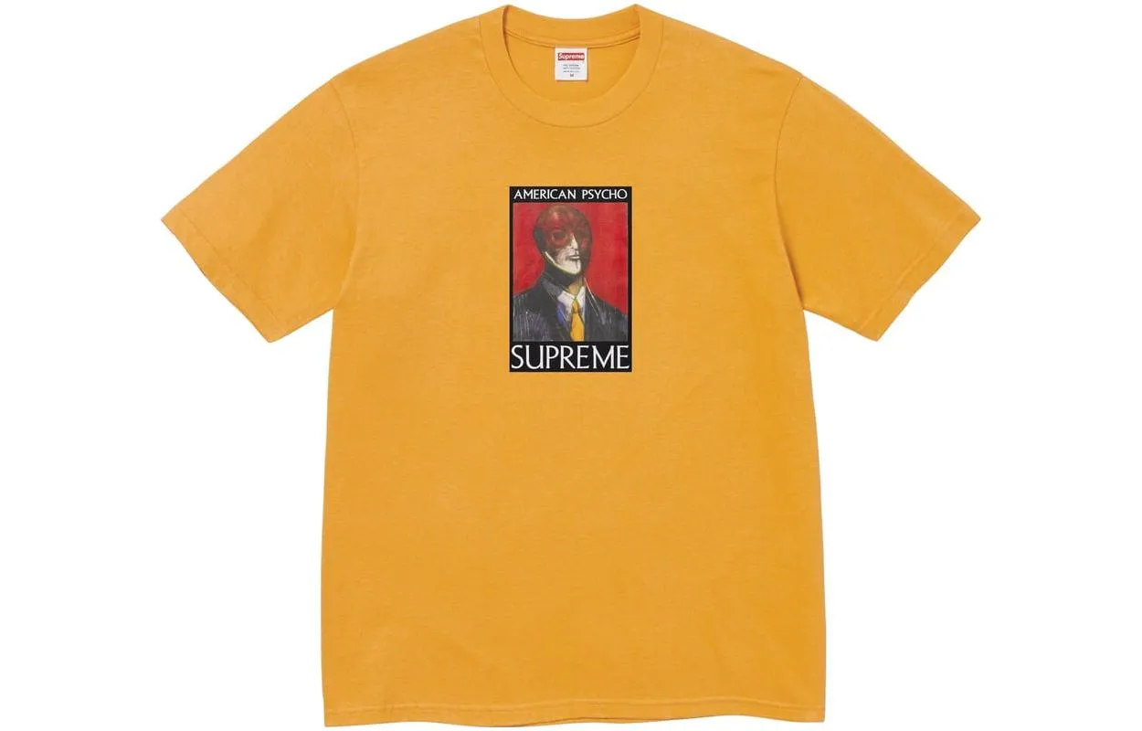 Supreme FW23 Week7 American Psycho T-shirt 'Yellow' SUP-FW23-131 sold by KicksCrew product image thumbnail 2