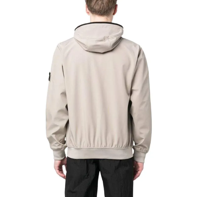 STONE ISLAND Light Soft Shell-R Hooded Jacket 'Dove Grey' 781540927-V0092 sold by KicksCrew product image thumbnail 2
