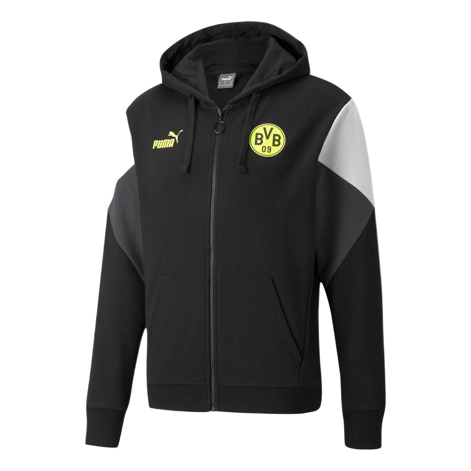 Puma BVB Ftbl Culture FZ Jacket 'Black' 764318-05 sold by KicksCrew