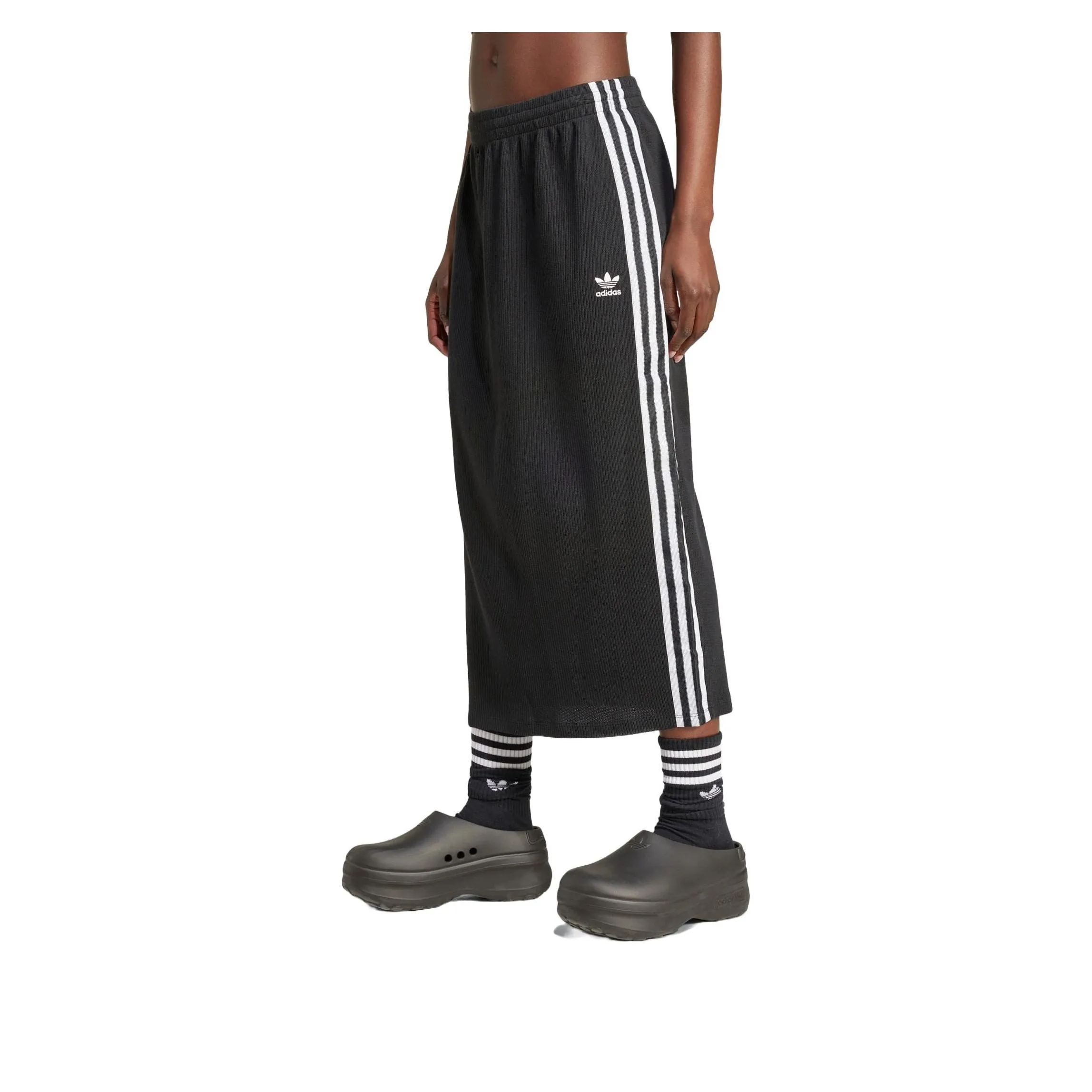 (WMNS) adidas Knit Skirt 'Black' IY7279 sold by KicksCrew