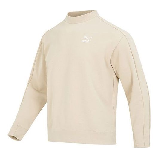 Puma T7 Mock Neck Crew Dk 'Beige' 620605-88 sold by KicksCrew