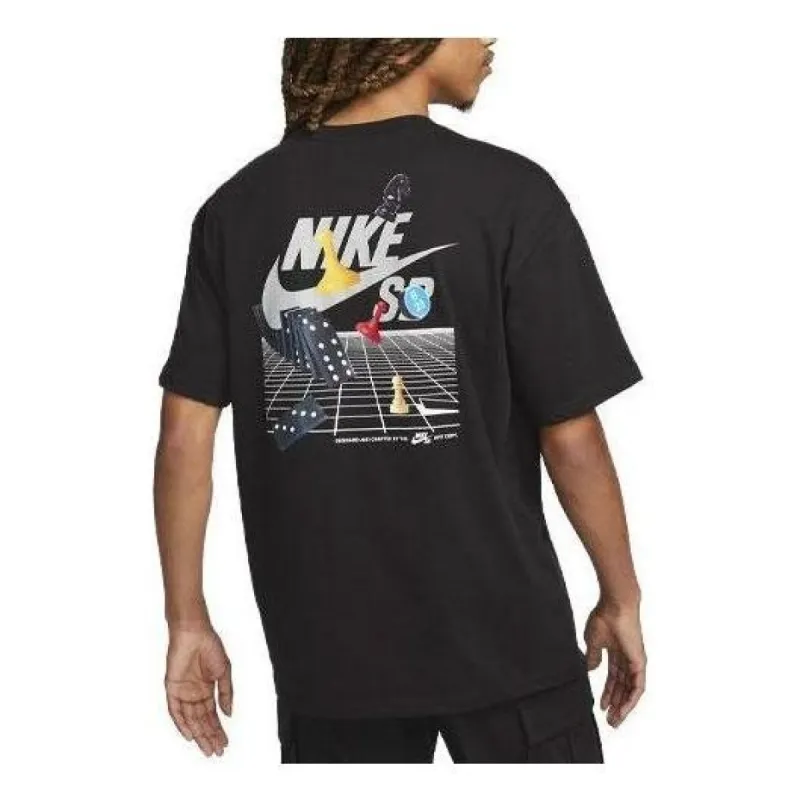 Nike SB Logo Skate T-Shirt 'Black' FJ1135-010 sold by KicksCrew