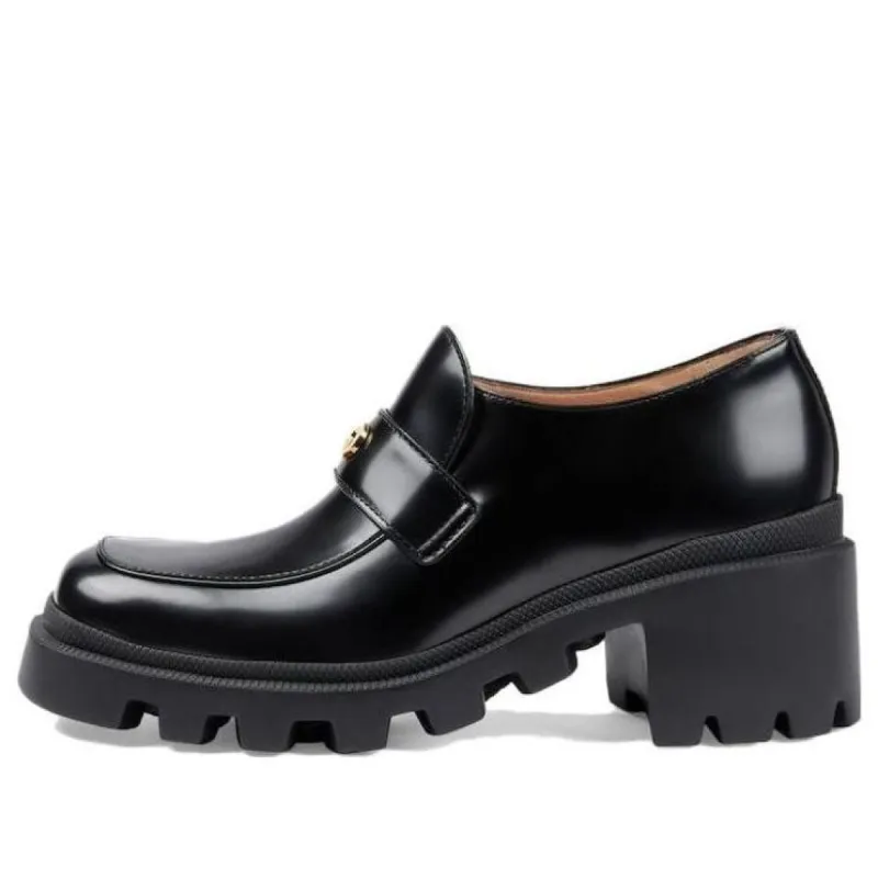 (WMNS) GUCCI Interlocking G Loafers 'All Black' 750598-AACAT-1000 sold by KicksCrew