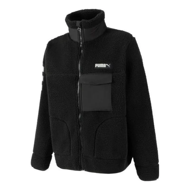 Puma Art Of Sherpa Zip Jacket 'Black' 539707-01 sold by KicksCrew