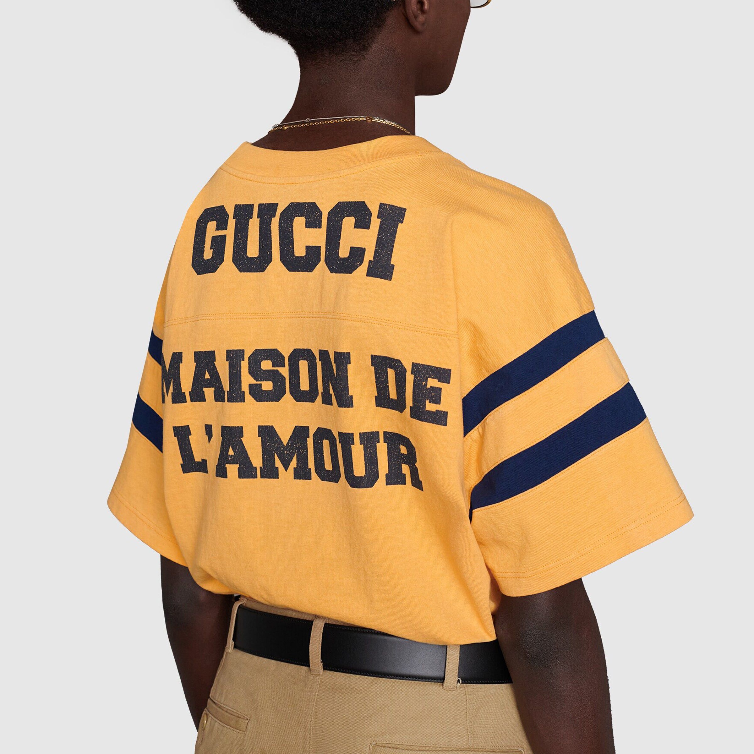 GUCCI T-Shirt With 25 Gucci Print 'Crop Inchiostro' 655459-XJDHI-7477 sold by KicksCrew product image thumbnail 6