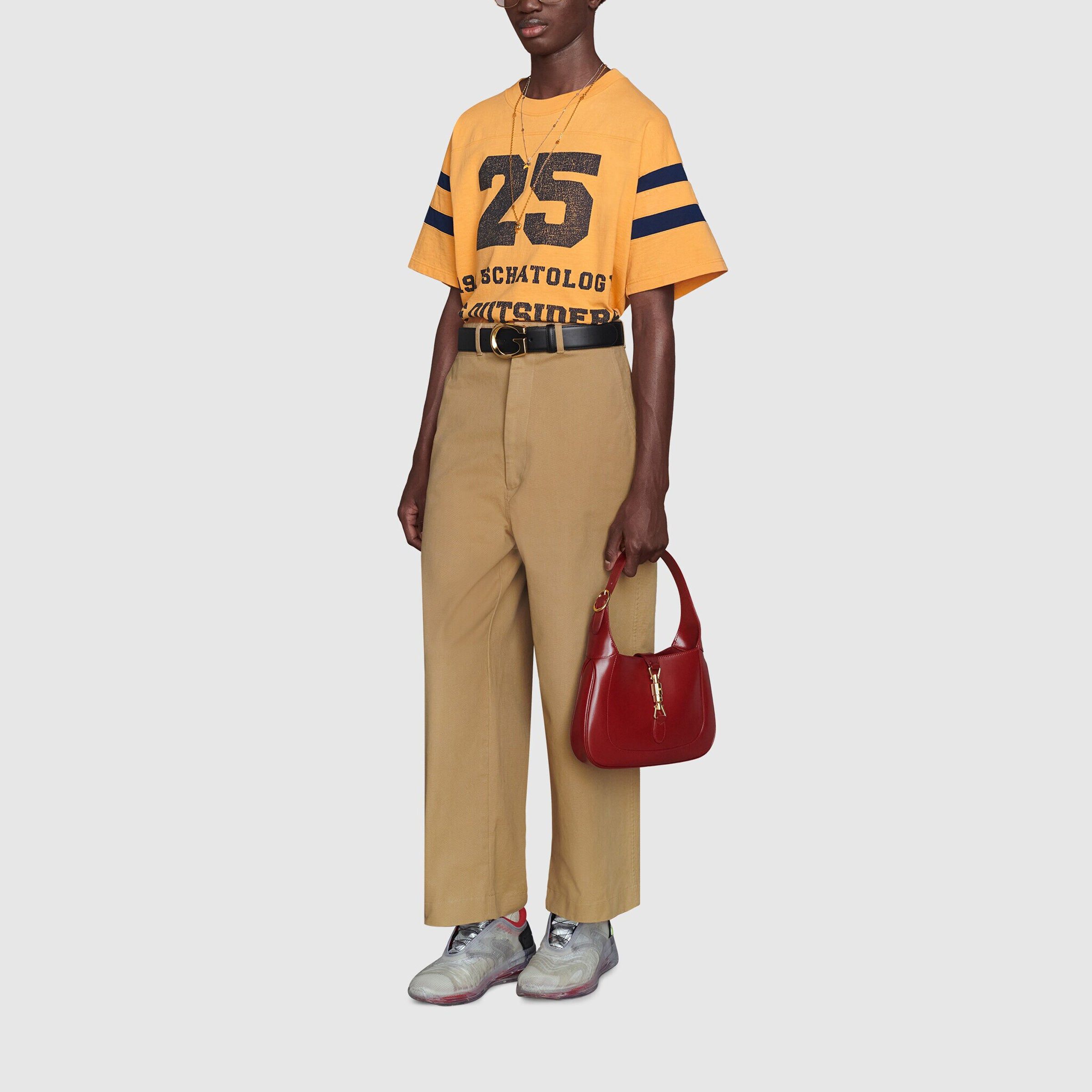 GUCCI T-Shirt With 25 Gucci Print 'Crop Inchiostro' 655459-XJDHI-7477 sold by KicksCrew product image thumbnail 3