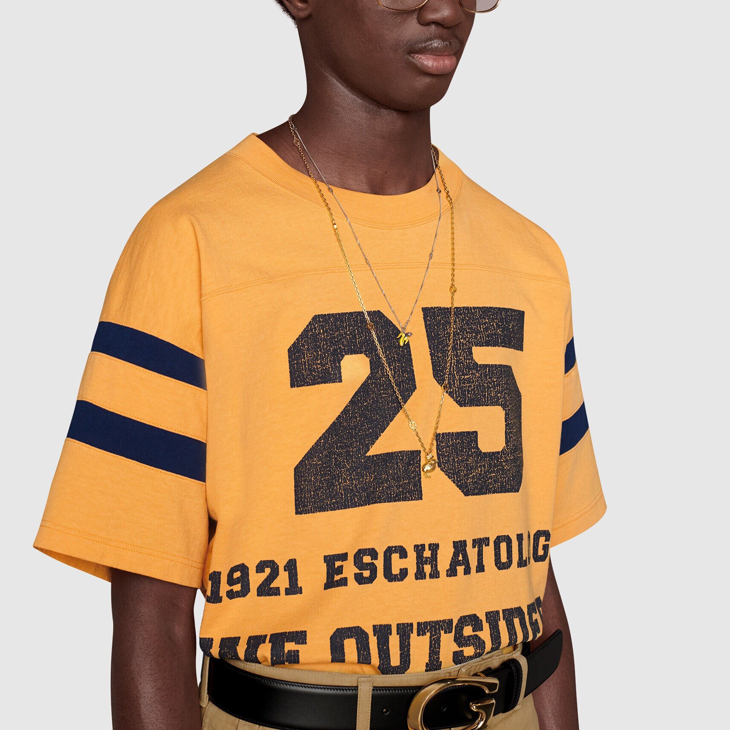 GUCCI T-Shirt With 25 Gucci Print 'Crop Inchiostro' 655459-XJDHI-7477 sold by KicksCrew product image thumbnail 7