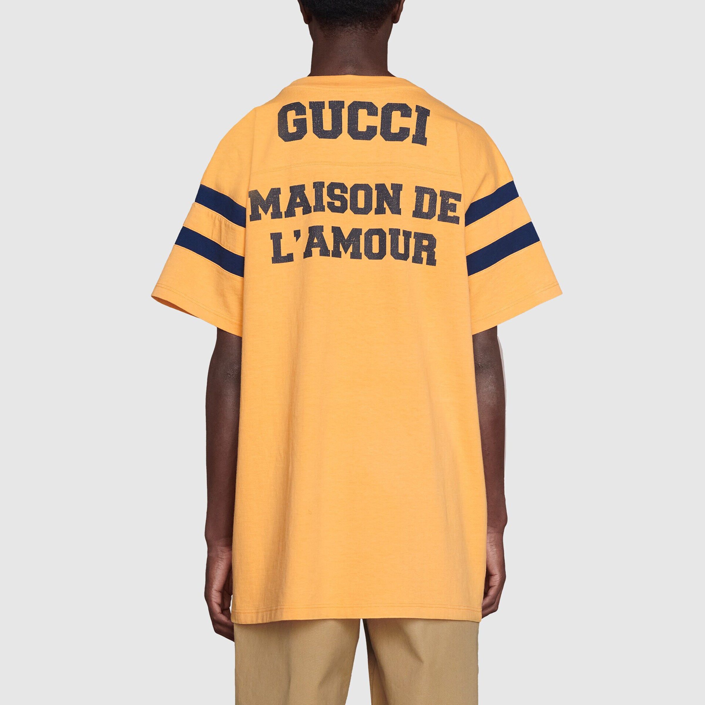 GUCCI T-Shirt With 25 Gucci Print 'Crop Inchiostro' 655459-XJDHI-7477 sold by KicksCrew product image thumbnail 5