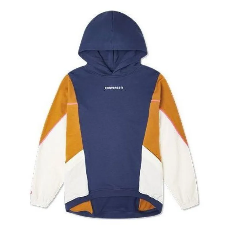 (WMNS) Converse Blocked Alt Terrain Hoodie 'Midnight Navy' 10021057-A03 sold by KicksCrew