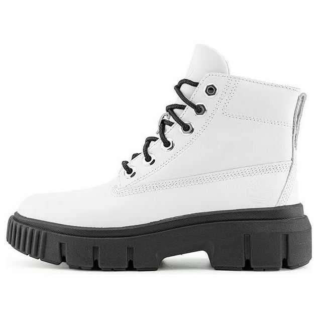 (WMNS) Timberland Greyfield Leather Boots 'White Full Grain' A41ZW-100 sold by KicksCrew