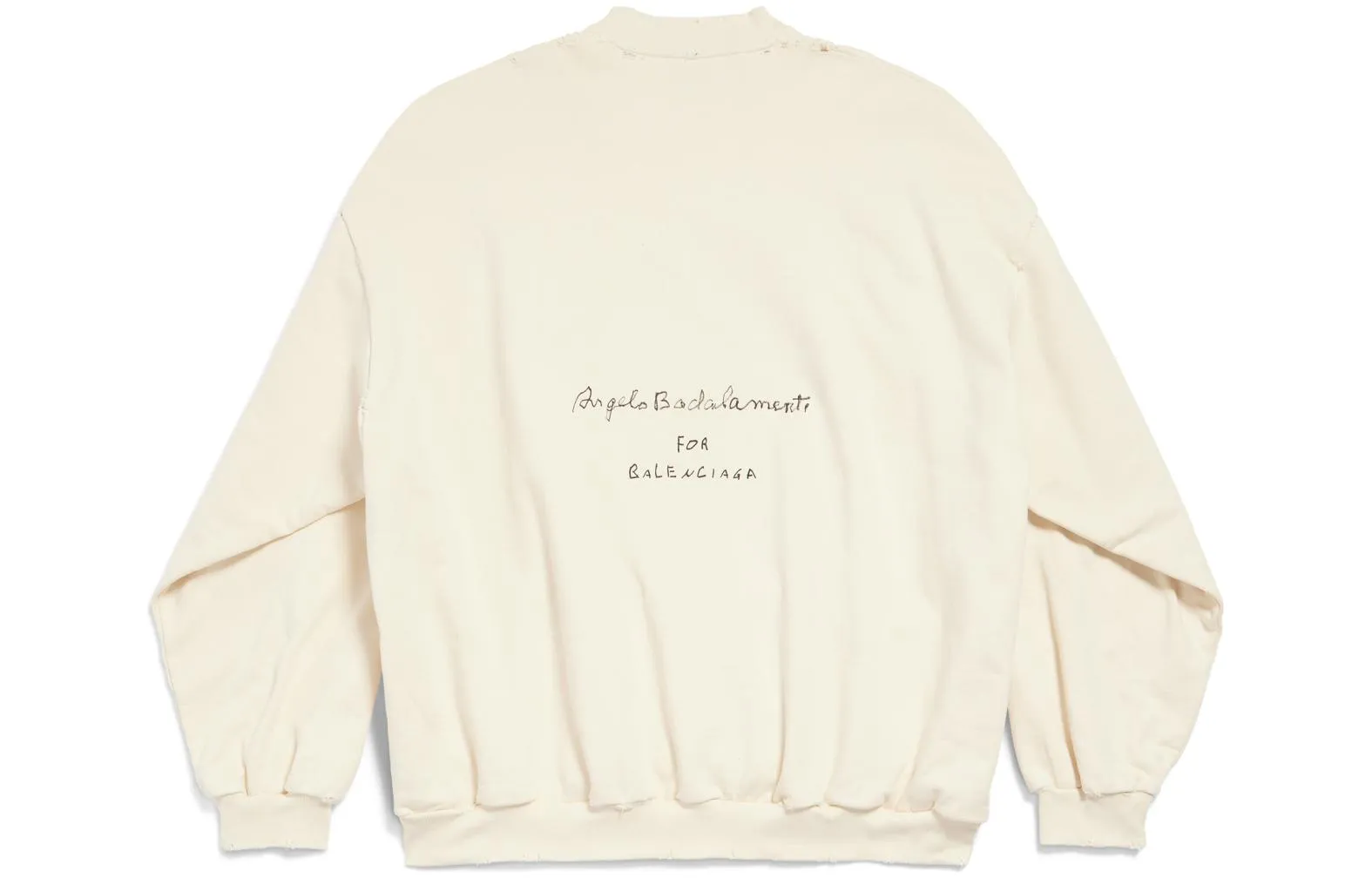 Balenciaga SS24 Logo with Sheet Music Sweater 'Beige' 699212TMVO69069 sold by KicksCrew product image thumbnail 2