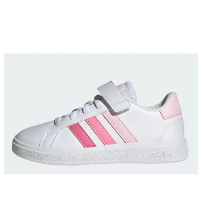 (GS) adidas Grand Court EL Top Strap 'White Pink Fusion' IG4838 sold by KicksCrew