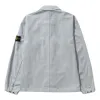 STONE ISLAND Garment Dyed Zip Shirt Overshirt 'Light Grey' 751510704-V0061 sold by KicksCrew