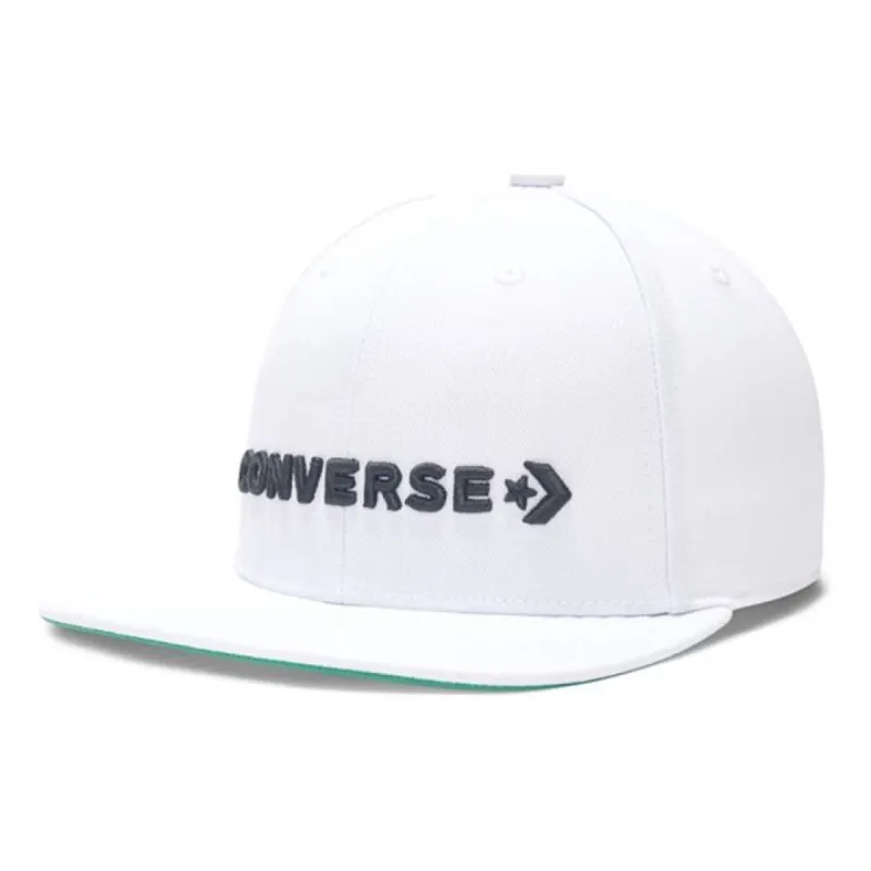 Converse Logo Snapback Cap 'White' 10021050-A03 sold by KicksCrew