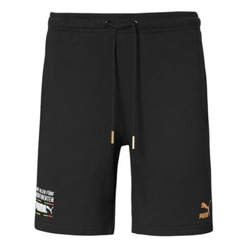Puma Tailored For Sport Worldhood Shorts 'Black White Orange' 599288-01 sold by KicksCrew