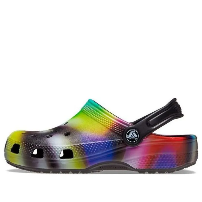 (GS) Crocs Classic Solarized Clogs 'Black Multi' 207587-0C4 sold by KicksCrew