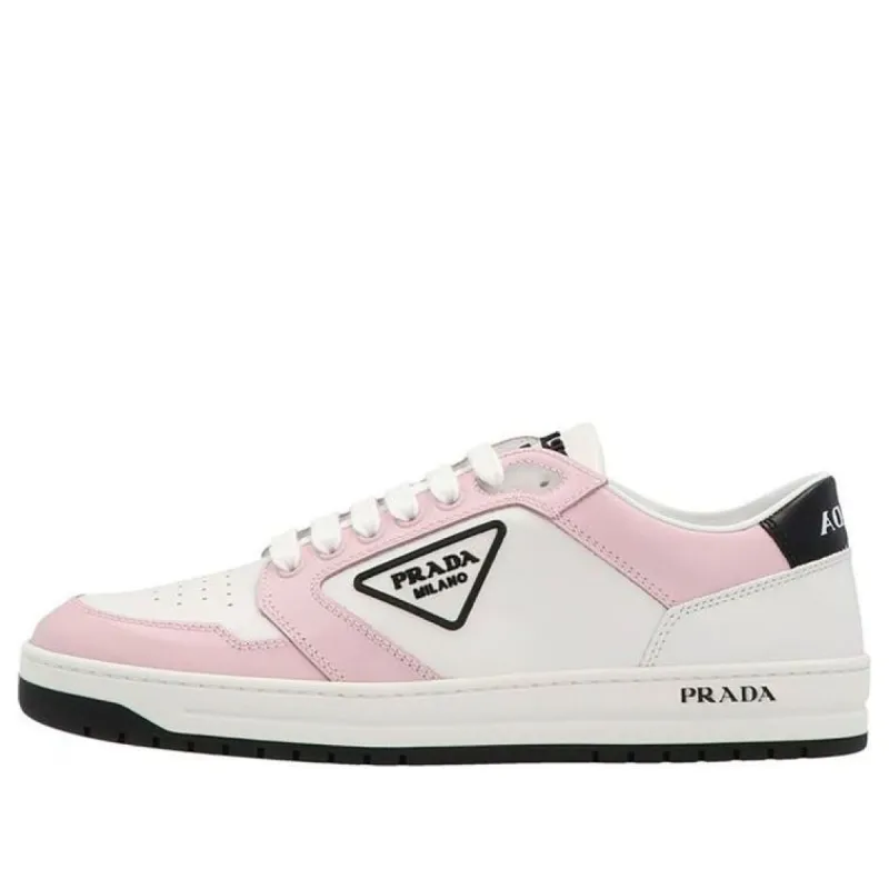 (WMNS) PRADA District Perforated Leather Sneakers 'White Alabaster Pink ' 1E790M_3LJ6_F0D8U_F_030 sold by KicksCrew