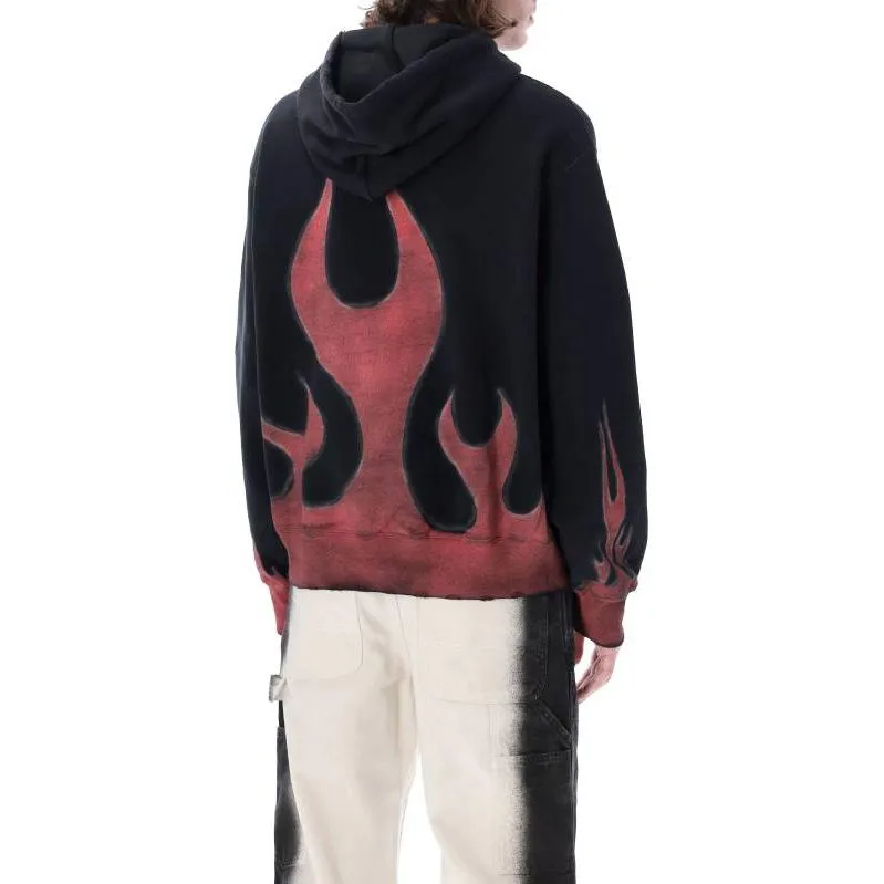 HERON PRESTON Heron Law Flames Hoodie 'Black Red' HMBB024S23JER0061025 sold by KicksCrew product image thumbnail 2