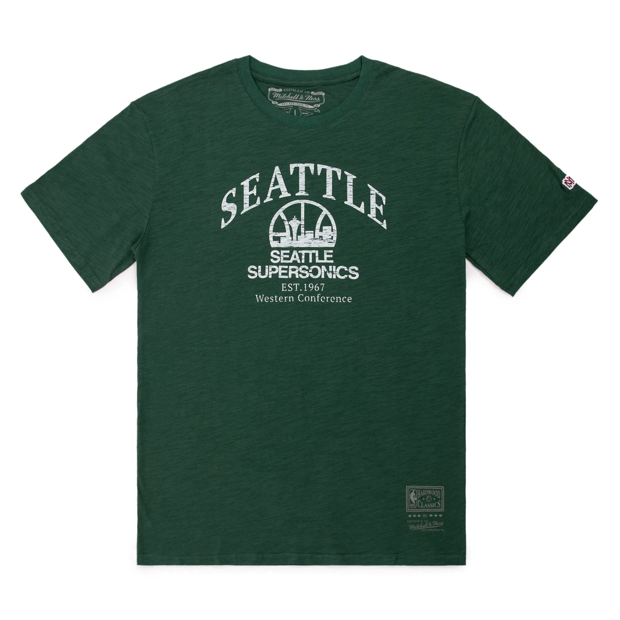 Mitchell & Ness NBA Monotone Seatle Supersonic T-Shirt 'Green' MNTS040SS sold by KicksCrew