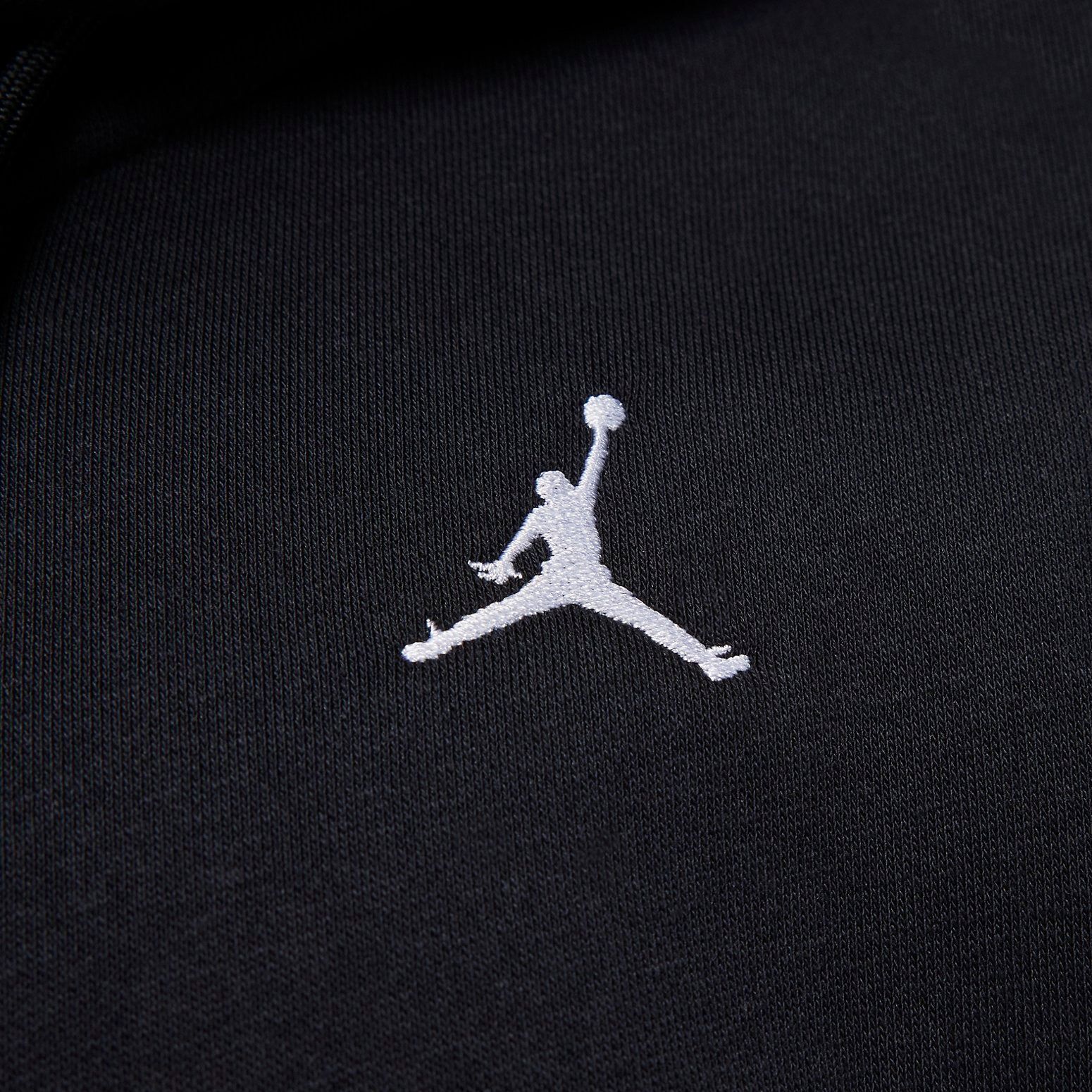 (WMNS) Air Jordan Brooklyn Fleece Full Zip Hoodie 'Black' FD7866-010 sold by KicksCrew product image thumbnail 5