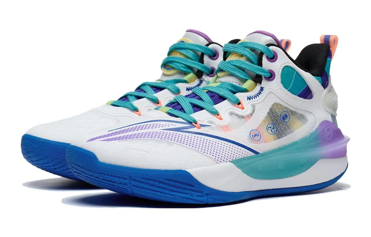 Li-Ning Pioneer Team 3.0 'White Blue Purple' YKBT026-43 sold by KicksCrew product image thumbnail 3