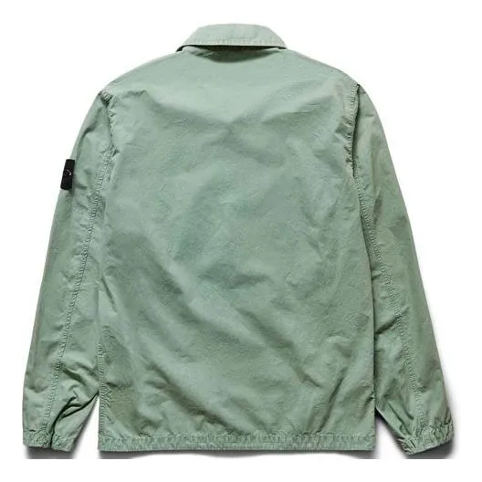 STONE ISLAND Compass Patch Flap Pocket Shirt 'Green' 7715101WN-V0155 sold by KicksCrew product image thumbnail 2