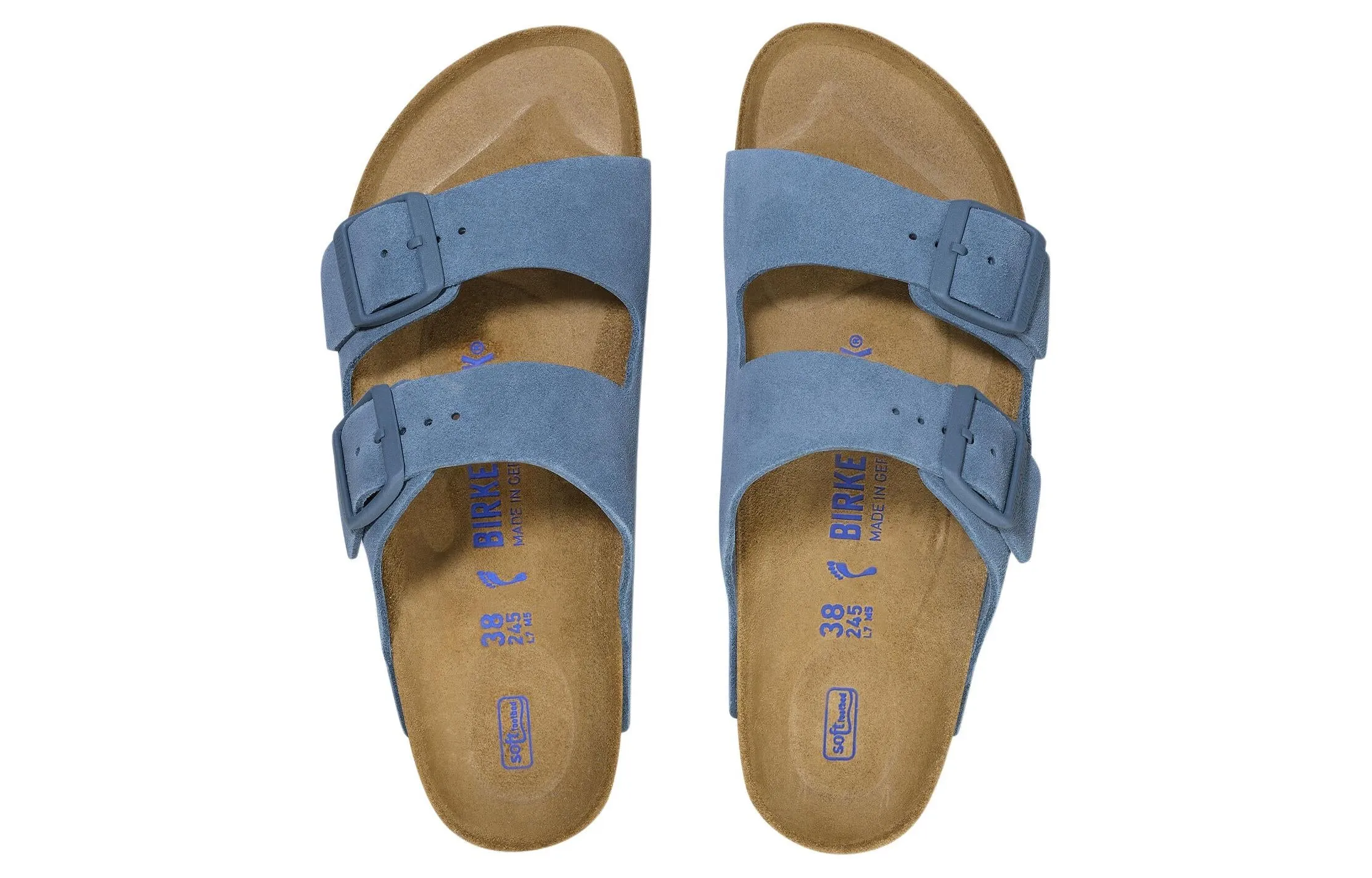 Birkenstock Arizona Soft Footbed Suede Leather Sandals 'Elemental Blue' 1027660 sold by KicksCrew product image thumbnail 4