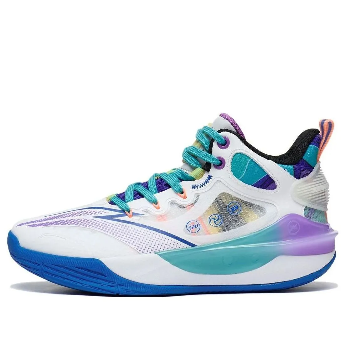 Li-Ning Pioneer Team 3.0 'White Blue Purple' YKBT026-43 sold by KicksCrew