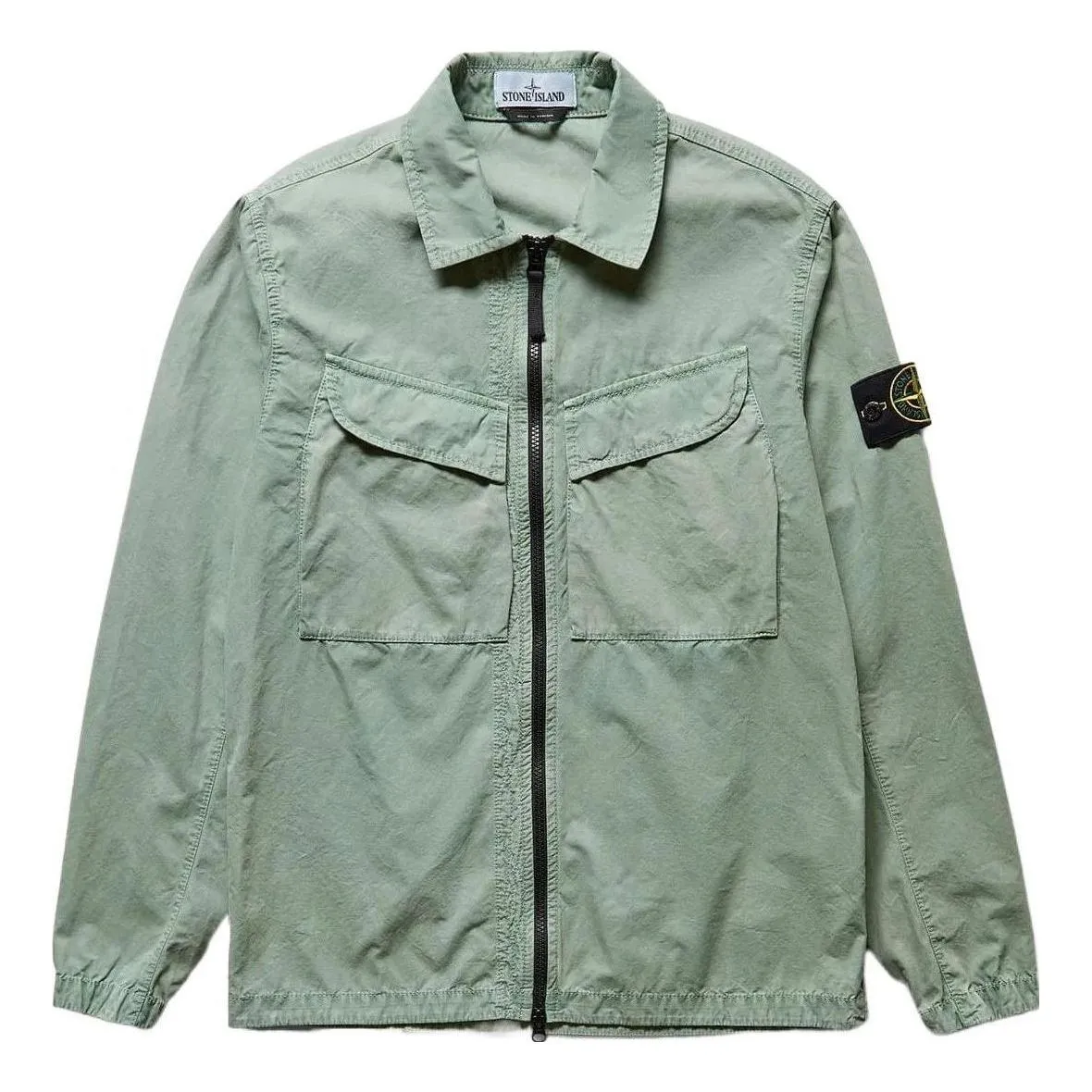 STONE ISLAND Compass Patch Flap Pocket Shirt 'Green' 7715101WN-V0155 sold by KicksCrew