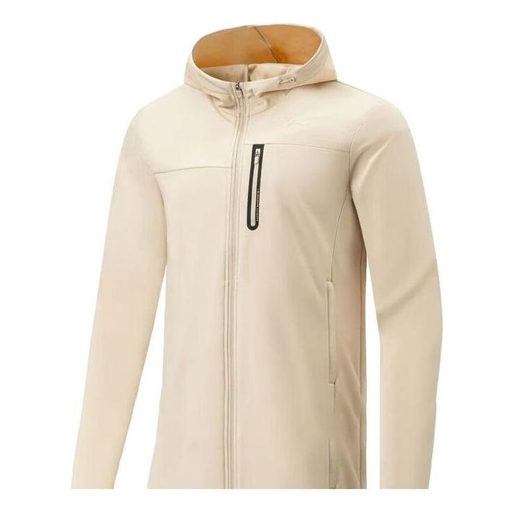 Li-Ning Sport Sweatshirt Jacket 'Cream White' AFDT631-2 sold by KicksCrew