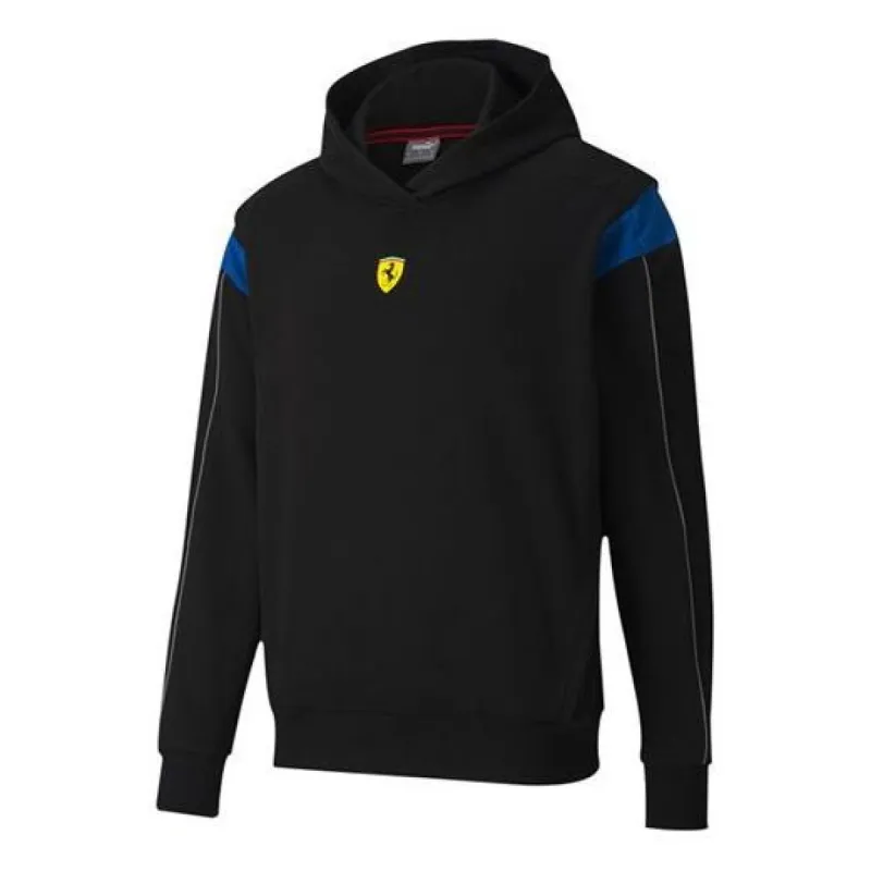 Puma Ferrari Race Street Hoodie 'Black Blue Yellow' 598926-02 sold by KicksCrew