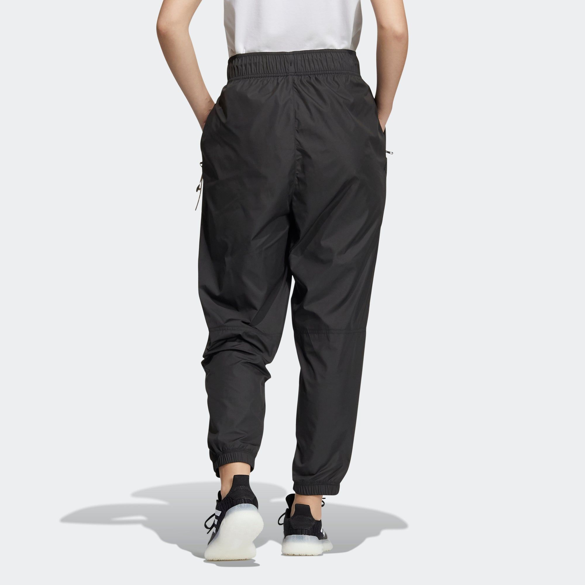 (WMNS) Adidas Woven Pants 'Black' HA3630 sold by KicksCrew product image thumbnail 3
