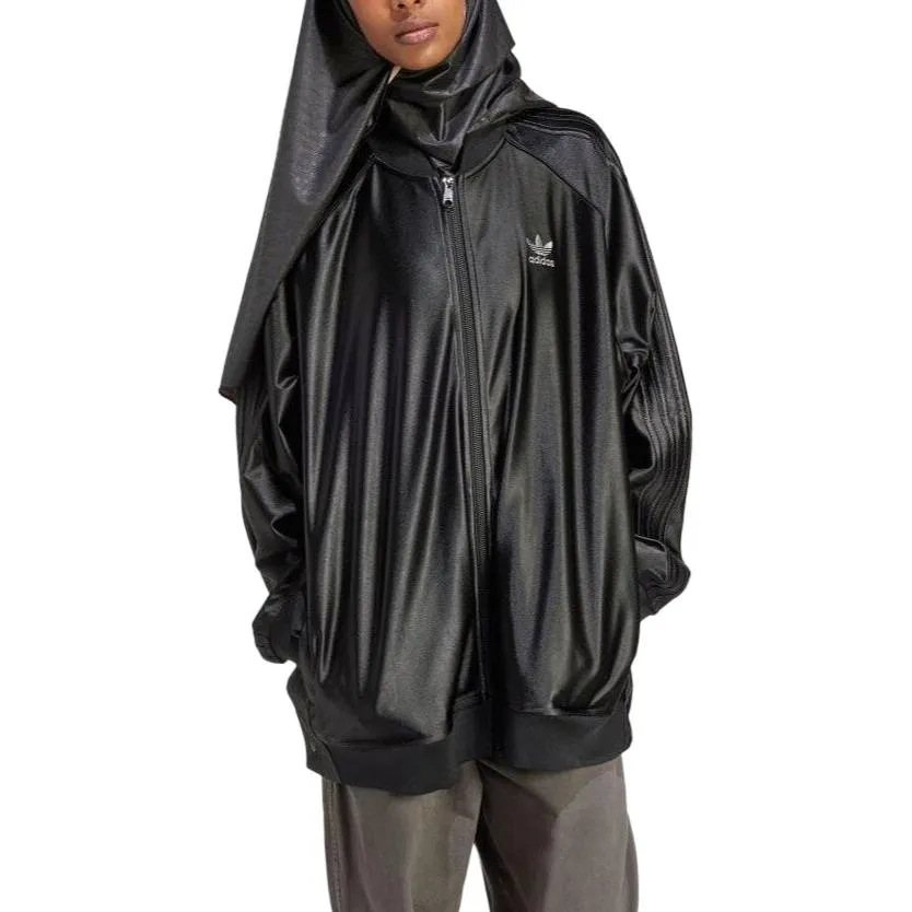 (WMNS) adidas Premium Originals Oversized SST Track Jacket 'Black' IT9724 sold by KicksCrew product image thumbnail 3